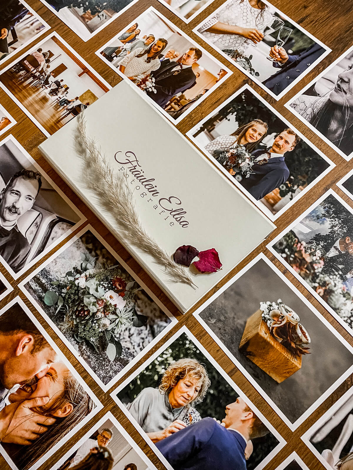 Hochzeitsfotografie, Hochzeitsreportage, Erinnerungsbox mit Prints