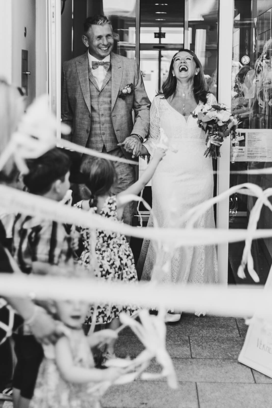 Hochzeitsfotografie in Landau, Empfang nach der Trauung